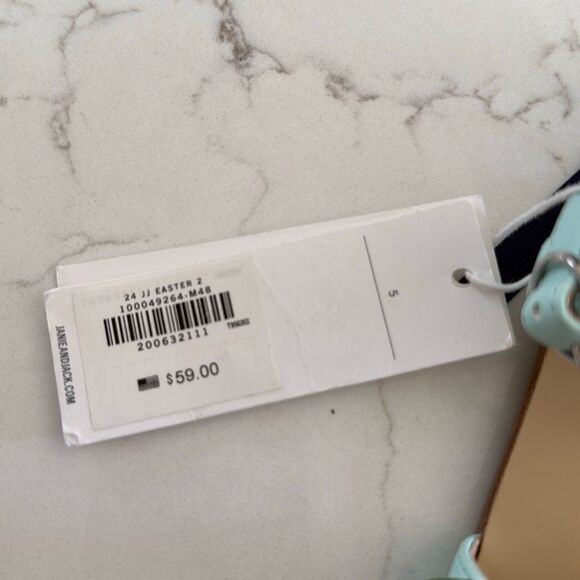 Janie and Jack Flower Sandal in Mint Size 5 - Picture 6 of 7